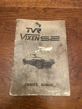 TVR Vixen S2 Owners Manual