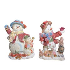 Christmas Snowman Ornament x2