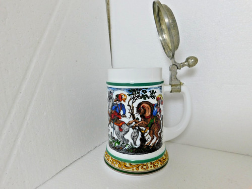 Beer stein white - stein, glass