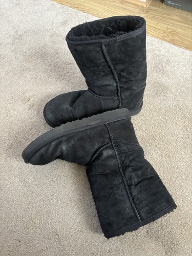 Genuine black ugg - genuine, boots,