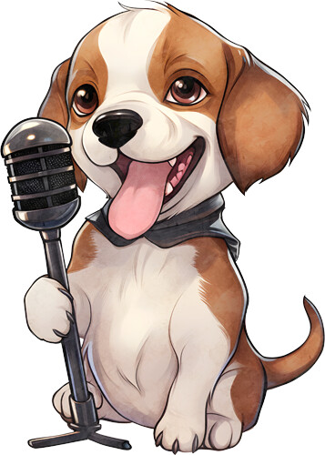 Singer dog colourful nursery - colourful,