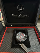 Tonino LAMBORGHINI Tyre  Black Dial Men's Chronograph Watch
