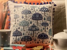 Brolly Good Fun Umbrella Cushion Cover Cross Stitch Chart