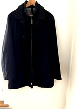 M&S Collezione Wool Overcoat/ jacket M 38-40 Navy blue. Worn once.