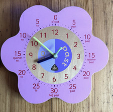 ELC Tell The Time Wooden Clock