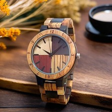 Men's Colourful Wooden Wrist