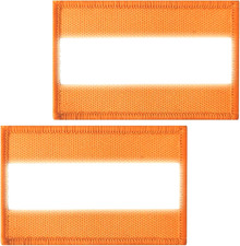 2 High Vis ORANGE Official Velcro® Reflective Safety Patch Medic Combat Security