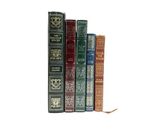 Vintage Books with Faux Leather Bindings for Decoration. 13cm shelf space.