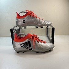 Adidas X 16.3 Men’s Silver Orange Football Boots Uk 9 X Techfit Us 9.5 Eu 43 1/3