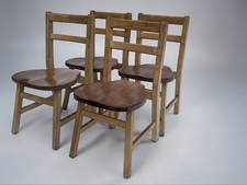 Rare Set Of 4 Small Red Dot