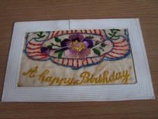 WW1 Vintage Silk Postcard A