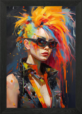 Punk Girl No1 Framed Wall Art