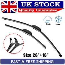 ?For Universal Auto Car Front Windscreen Wiper Blades 26" (650mm) / 16" (400mm)