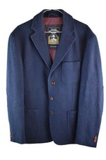 WHITE STUFF Blue Blazer Jacket size L Mens Button Up Casual Outdoors Outerwear