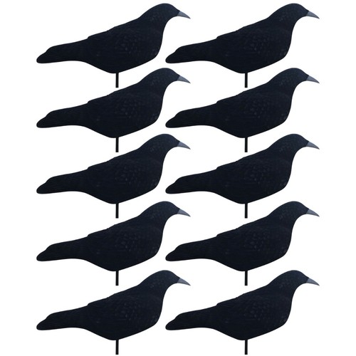Flocked crow decoy shell extra - crow,