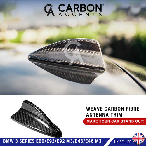 Bmw carbon fibre fiber antenna - carbon,