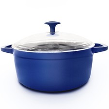 Blue Diamond 26 cm Stockpot with Lid Ceramic Non-Stick Soup/Pasta Pot (Open Box)