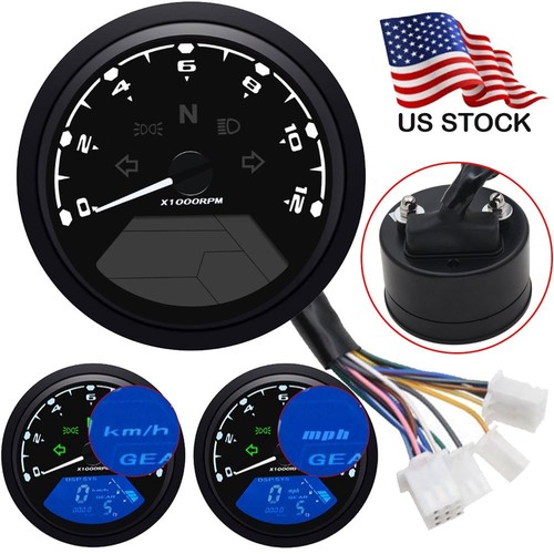 Lcd digital gauge motorcycle - digital,