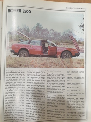 Rover 3500 sd1 range - 3500,