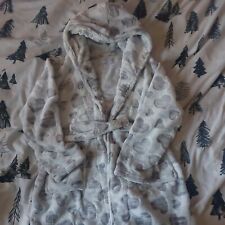Bathrobe 🩷 Design Fleece Dressing Gown, Size  10 -11 years 