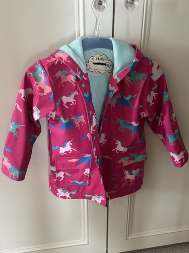 Hatley girls pink rain jacket - girls,
