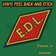 EDL E.D.L vinyl sticker Vintage classic Industrial Lamp 1950s Anglepoise repro 