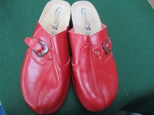 Pavers UK 40 Red Leather Wedge