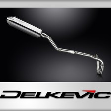 Suzuki DRZ400E 2000-2009 Delkevic Full Exhaust 320mm Tri-Oval Stainless Silencer