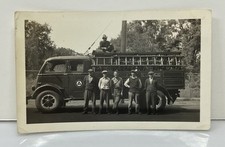 Found Photo Firemen Posing by