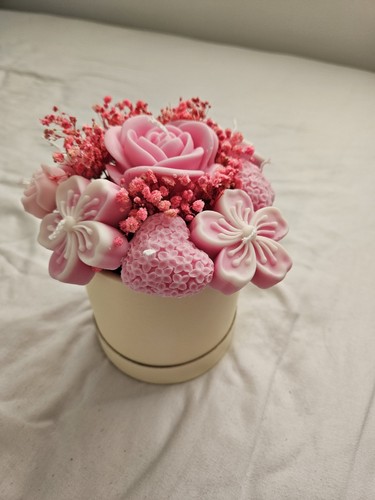 Soy wax candle - flower, bouquet