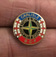 RARE CARLISLE UNITED B.C.F. BORDER CITY FIRM CASUALS SMALL ENAMEL PIN BADGE