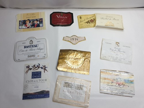 Vintage drink bottle - , labels