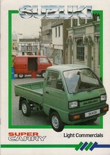 Suzuki SuperCarry 1986-1987 UK Market Sales Brochure TX, Van & Pick-Up