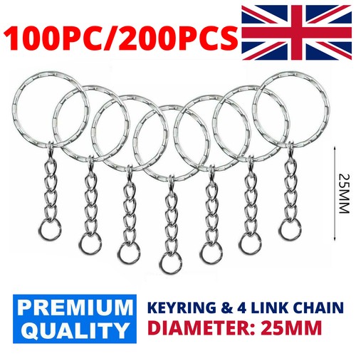 100 200 pcs 50mm - silver, split