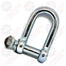 Dee Shackles 5mm 6mm 8mm 10mm 12mm - 28mm D Shackle Galvanised Steel Zinc Plated