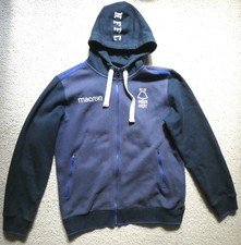 2018-19 Nottingham Forest Macron Hooded Track Jacket. Two tone Blue. Size XXL 