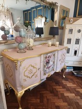 Beautiful vintage  french amour shabby chic sideboard 1 of a kind antique 