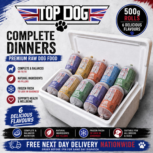 Topdog dinners frozen - dinners, raw