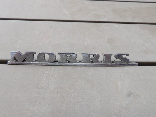 Vintage morris car badge - vintage,