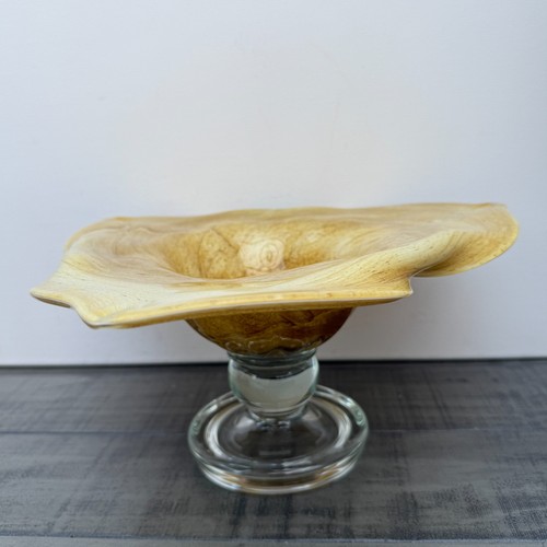 Art glass pedestal - art,
