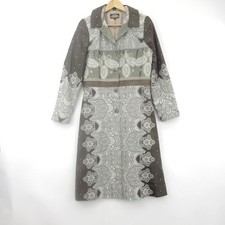 Nancy Mac Mother of Bride Silk Brown Sleeveless Dress & Long Sleeve Coat Size 2