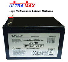 LiFePO4 LITHIUM 24V 6AH Rechargable Battery Mobility AQUASOOTHE TraveLite
