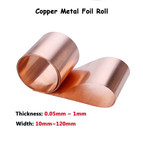 Pure copper metal - foil, roll
