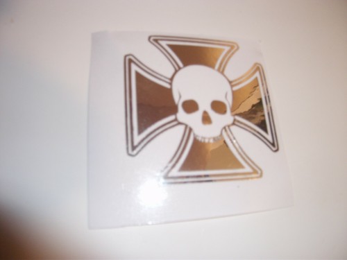 Iron cross skull chrome - cross,