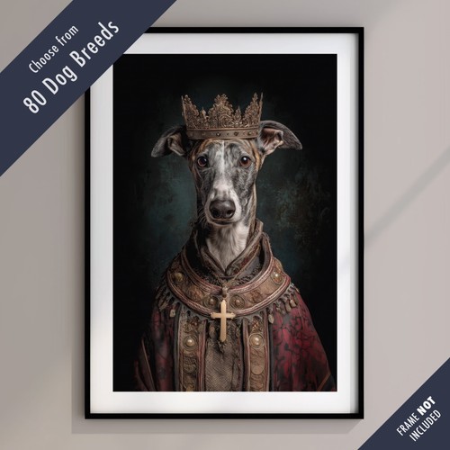 Royal dog portrait print - royal, –