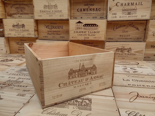 Wooden wine box crate large - wine,