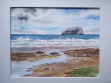 Original painting. Bass Rock