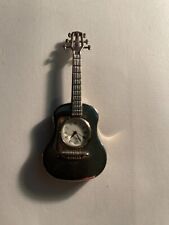 Guitar Clock Ornament - Chrome