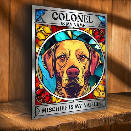 Personalised golden labrador - personalised,