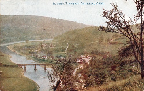 Wales tintern postcard posted - wales,